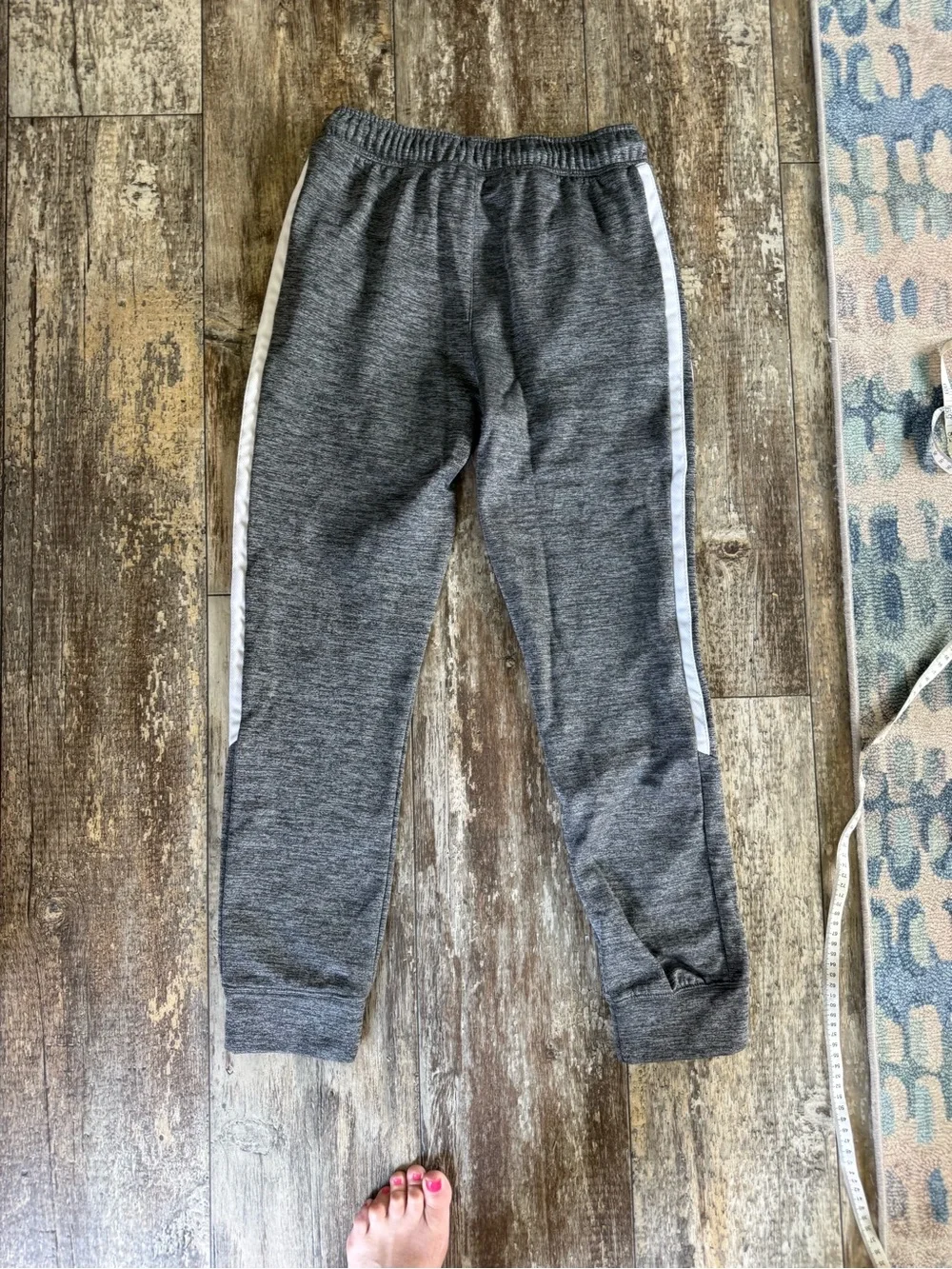 2 for $20 sale: Place Sport gray Athletic Track Pants with White Side Stripe -